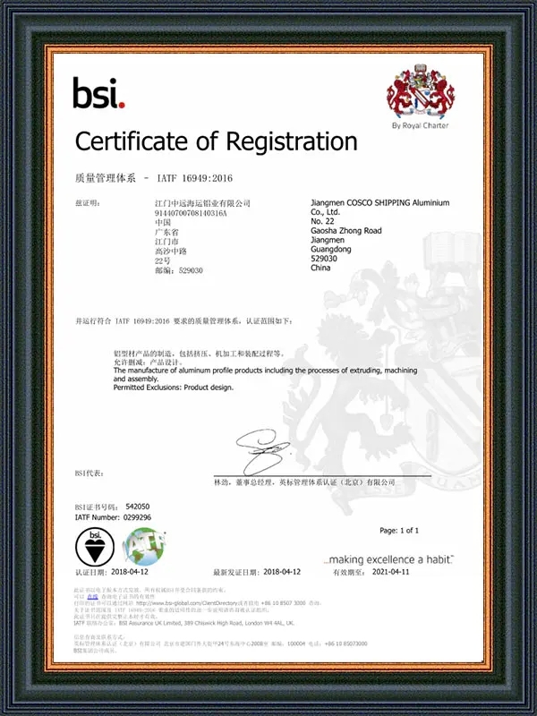 Alibaba Certified Supplier